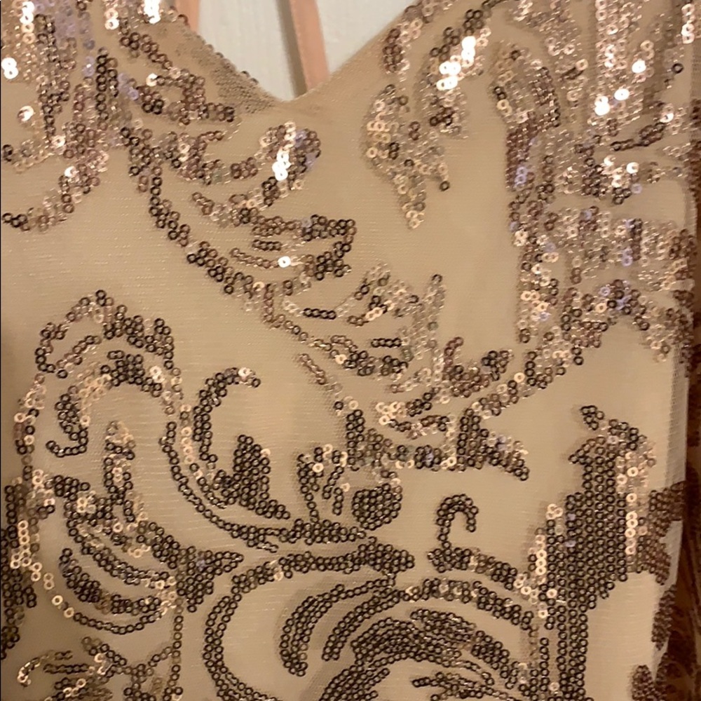 Blush Sequin Dress Size Medium